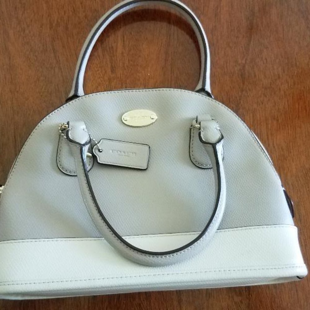 Coach Leather Hand Bag, Small/Medium
